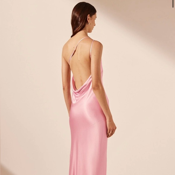 SOLD Shona Joy La Lune One Shoulder Cowl Back Maxi Dress - Picture 4 of 13